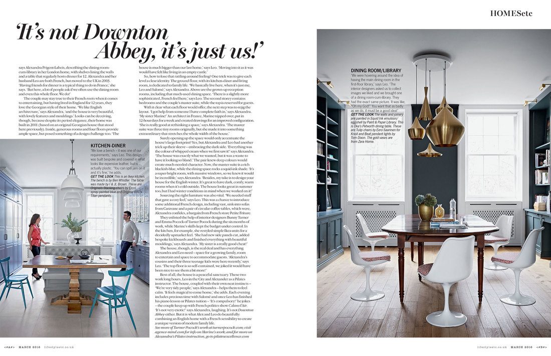 Article Living Etc, mars 2016, Marine Prigent et l'Agence MIND
